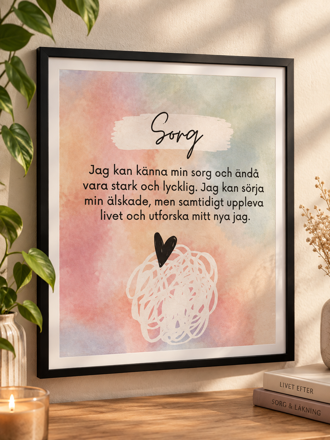 Print med tröstande ord